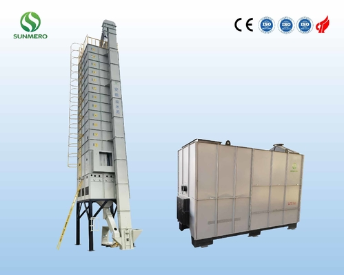 80T Paddy Dryer Machine مزرعه کشاورزی با کوره پوسته برنج