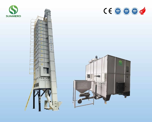 80T Paddy Dryer Machine مزرعه کشاورزی با کوره پوسته برنج