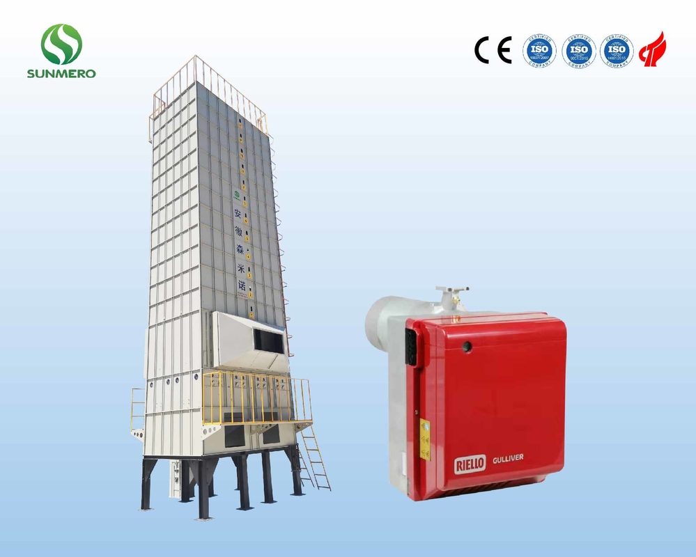 تاییدیه ISO9001 خشک کن برنجی در گردش برای ذرت